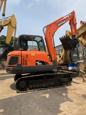 Мини используемый землекоп DX60 DH60 DH55 Crawler экскаватора Doosan небольшой