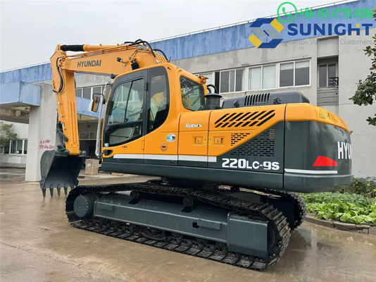 Подержанный Hyundai Crawler R220LC-9S Использованный экскаваторный двигатель Мощный R220LC R220 220 20-тонный кавальщик