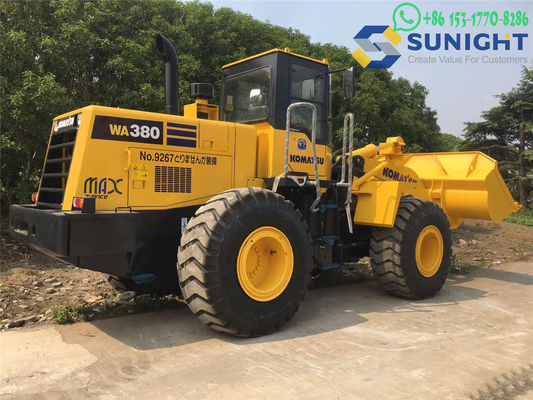 Загрузчик Komatsu WA380 WA380-6 Использованный загрузчик Komatsu Front End